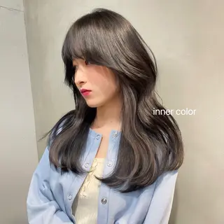 セミロング カラー ヘアアレンジ the path shogo🌻のヘアスタイル