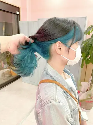 セミロング カラー NEWONE所属・ハイトーン特化🌟 LEONのヘアスタイル