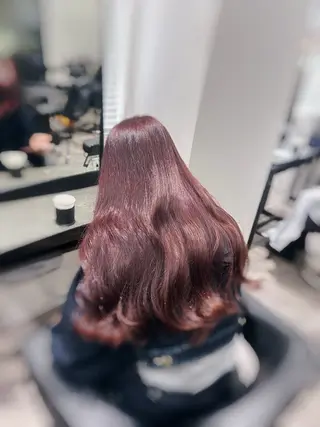 ロング カラー 韓国/トレンド レイヤー【101】のヘアスタイル