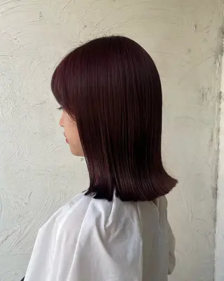 ミディアム カラー ブリーチ/レイヤー 💙ayame💙のヘアスタイル