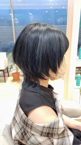 ミディアム Ash瀬谷 長嶋零のヘアスタイル