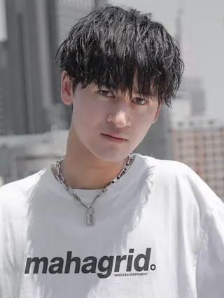 ショート CHROM TOKYO ALT所属・🔥メンズ専門🔥 佐々木　パーマ大人気のヘアスタイル