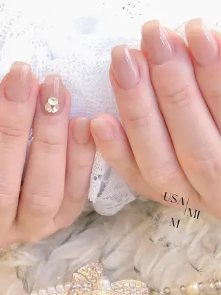 ネイル 💕🐰うさみみ🐰 💕猫と触れ合い✨のネイルデザイン