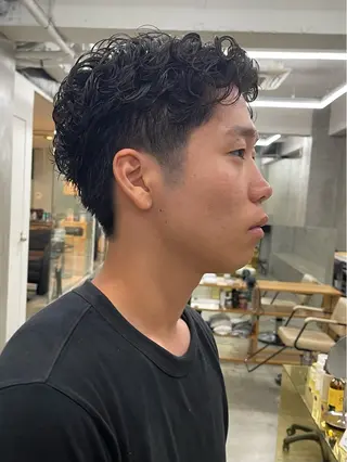 パーマ メンズ メンズカット サハシのヘアスタイル