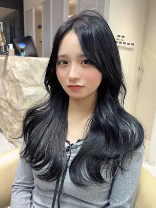 ロング カラー Hiroki 韓国ヘア🇰🇷のヘアスタイル