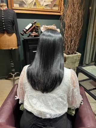 カラー 韓国風アイブロウ Waxまなみのヘアスタイル