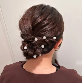 セミロング ヘアアレンジ T Ayaのヘアスタイル