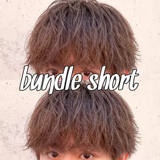 ショート カラー パーマ メンズ パーマ/ダブルカラー ブリーチ⭐️海斗のヘアスタイル