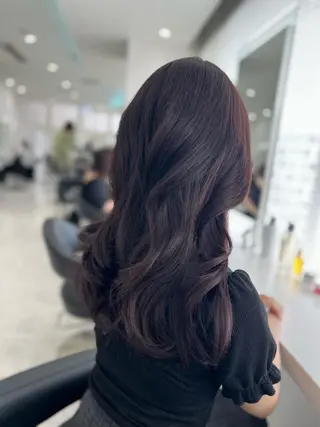 ロング まつパ/ケア ブリーチ/sEnAのヘアスタイル