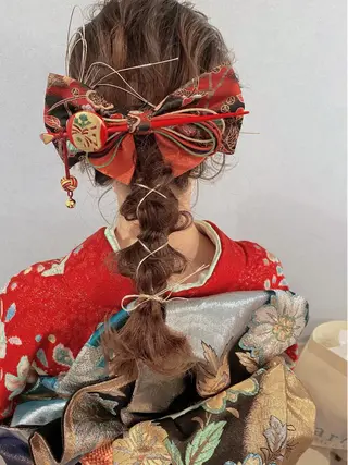 ロング ヘアアレンジ セットサロン      ラフテル所属・大阪/ヘアアレンジ /似合わせset💐のヘアスタイル