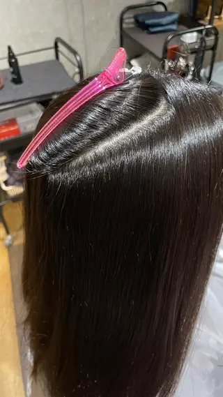 ロング 大 場のヘアスタイル