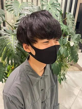 ショート カラー メンズ 石坂 瀬音のヘアスタイル