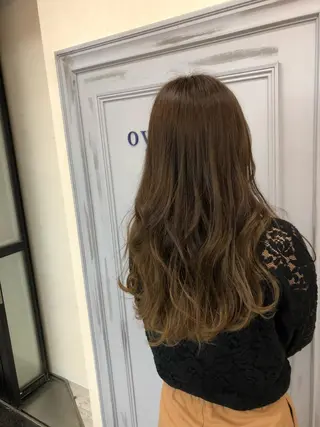 ロング カラー 小島嵩人 縮毛矯正 髪質改善のヘアスタイル