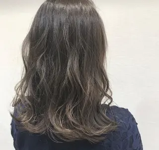 セミロング カラー 韓国ヘア/耳ツボジュ エリー♡ayumuのヘアスタイル