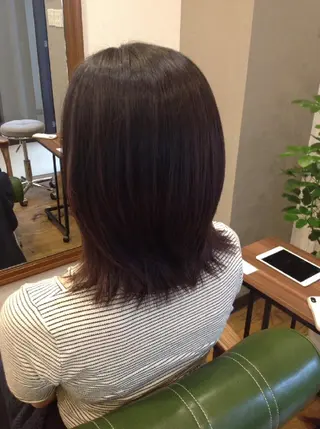ミディアム 【gene 高円寺】 成沢　仁臣のヘアスタイル