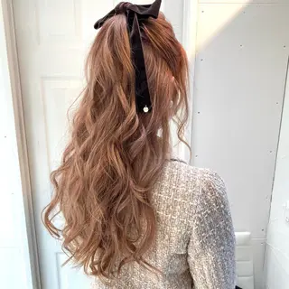 ロング カラー ヘアアレンジ uros.所属・メンズパーマ/ エクステ🌞セナのヘアスタイル