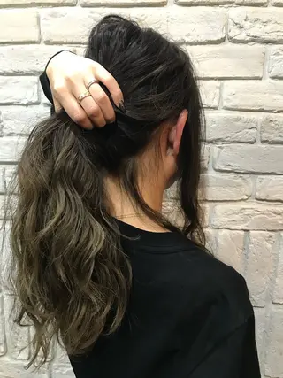 ロング カラー ameet さくらのヘアスタイル