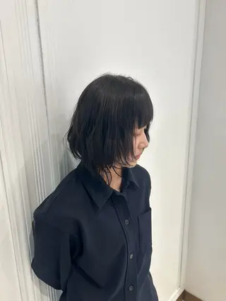 ミディアム カラー 田中 七奈のヘアスタイル
