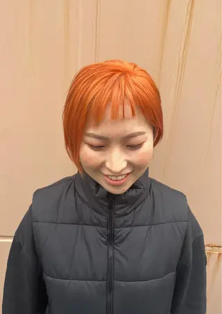 ショート ハイトーン/ ダブルカラー/透明感のヘアスタイル