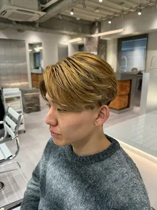 ショート パーマ メンズ 波巻きスパイラルパー マ/シャドウパーマ駿のヘアスタイル