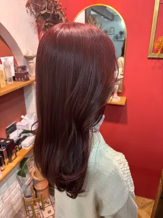 セミロング 大久保 愛のヘアスタイル