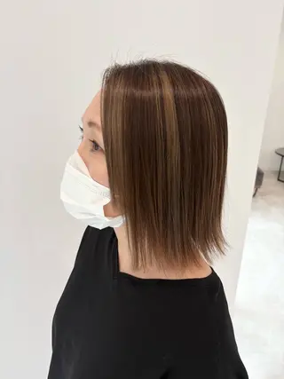 ミディアム カラー moiBlanc所属・moi blanc/ Aoyagiのヘアスタイル