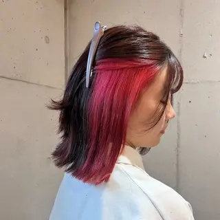 ミディアム 🦖Maho🦖 ブリーチカラーのヘアスタイル