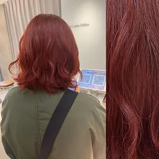 ミディアム カラー ヘアアレンジ stylist ◎RUKI.のヘアスタイル