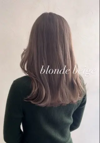 セミロング カラー nakahara madokaのヘアスタイル