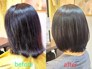 ミディアム hair make  ange 所属・赤池 彩のヘアスタイル