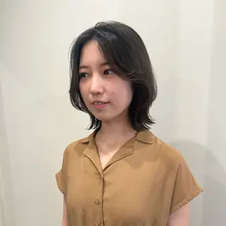 ミディアム 工藤 梨花のヘアスタイル