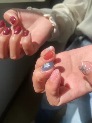 メンズ ネイル akari✨ 韓国風、メンズネイルのネイルデザイン