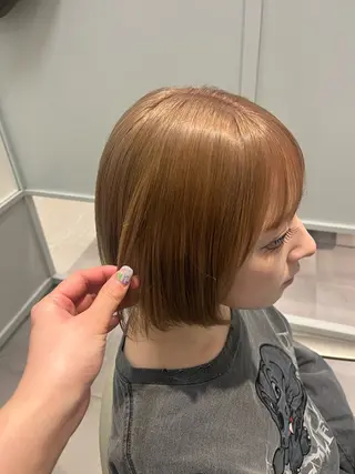 ミディアム カラー みう/仙台/暖色/ 艶髪/顔周りカット/のヘアスタイル
