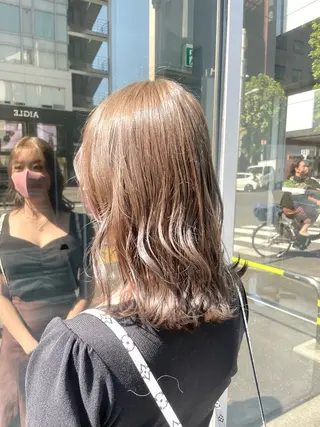 セミロング 💍大人デザイン /ハイトーン♡リクトのヘアスタイル