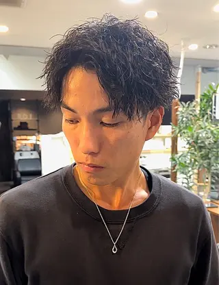 パーマ メンズ 年間2000名担当◎ パーマ職人/仲原佑樹のヘアスタイル