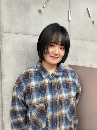 ショート カコ/レイヤーカット ヘアアレンジのヘアスタイル