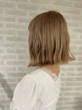 ショート カラー ヘアアレンジ 米村（北岡）慶子 お店変わりました！のヘアスタイル