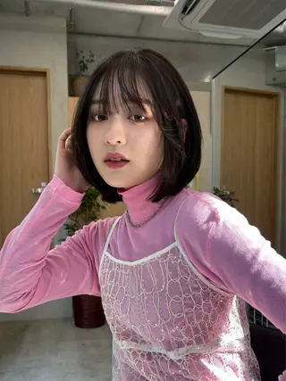 ミディアム カラー レイヤー/柔色 カラー/SAkiのヘアスタイル