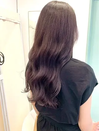 ロング カラー moeka レイヤー /艶カラー/韓国のヘアスタイル