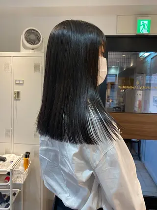 セミロング カラー パーマ ヘアアレンジ メンズ キッズ マツエク・マツパ アイブロウ beauty: beast 中目黒店のヘアスタイル