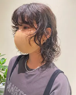 パーマ アレンジ/レトロパー マ/眉/atsumiのヘアスタイル