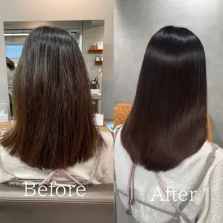 セミロング charm《銀座》 ヘアセット/縮毛矯正のヘアスタイル