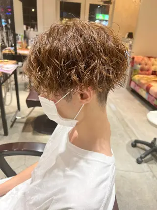 ショート パーマ メンズ 🦩パーマン🦩佐藤 航太のヘアスタイル