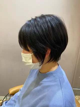 ショート ボブ韓国風レイヤー 髪質改善/畠中ケントのヘアスタイル