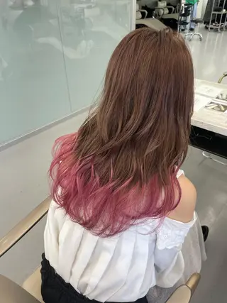 ロング カラー 錦 茉李 @lm.mari03のヘアスタイル