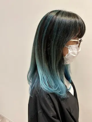 セミロング カラー ✨ダメージを感じない 美髪ヘア✨　野口春貴のヘアスタイル