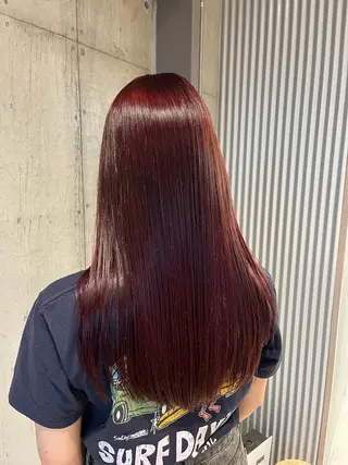 ロング カラー ヘアアレンジ 傷ませないカラー・ ボブ・リクト💥のヘアスタイル