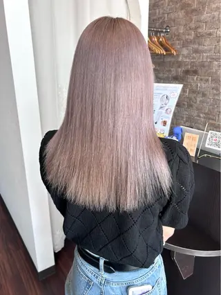 セミロング カラー 𝒌𝒚𝒐𝒌𝒂 🍀のヘアスタイル