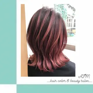 セミロング カラー パーマ ヘアアレンジ AIM所属・髪質改善✧︎カラー 💎AIM【アイム】のヘアスタイル