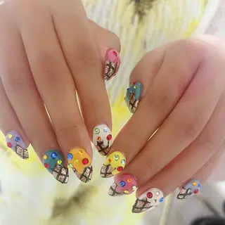 ネイル Protea きぬがわ らむのネイルデザイン